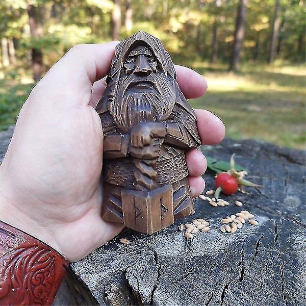 Odin Thortyr Nordisk hednisk staty Retro Resin Hantverk Personlig skrivbordsprydnad C