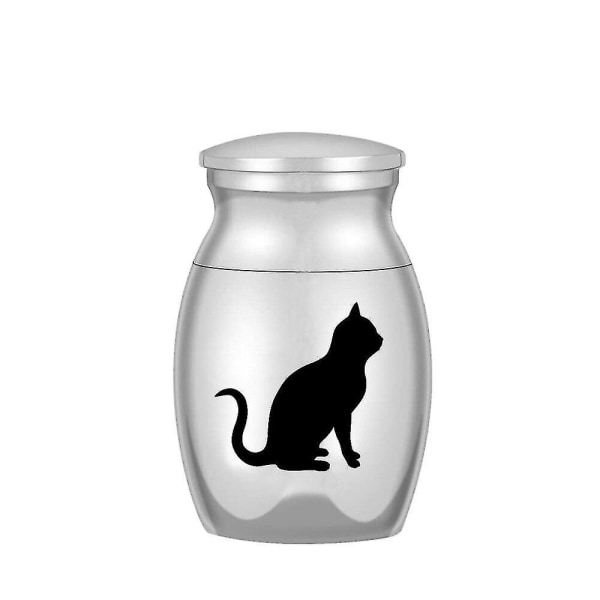 Aluminiumlegering Memorial Pet Kista Urna - Liten souvenirurna S Kat S Cat