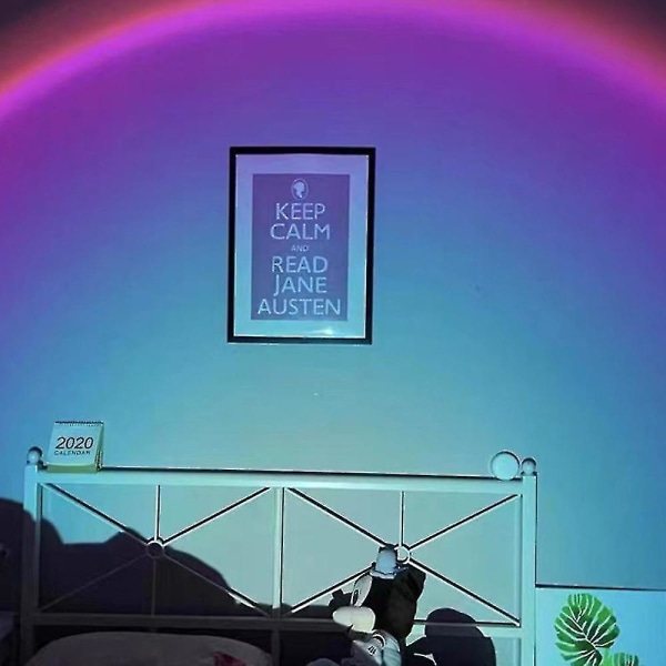 Hhcx-rainbow Night Light Projektor Katte/kanin Øre Mini Usb Sunset Light Lampe Rainbow Light Cat Ear