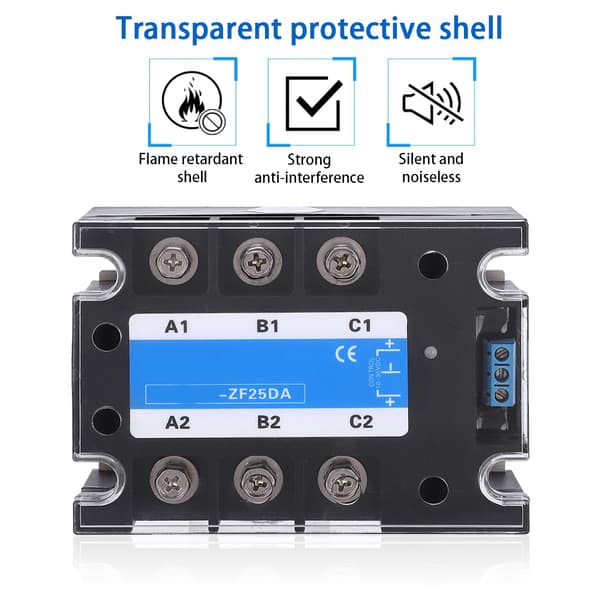 BERM3 ZF25DA DC AC Solid State -rele Tehonsäätölaitteet SSR Sähkötarvikkeet