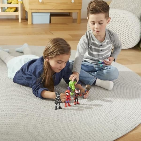 [BQ]BQ-Marvels Spider-Man och vänner Actionfigur Lekset - 7-delars set, Åldrar 3+-Perfekt