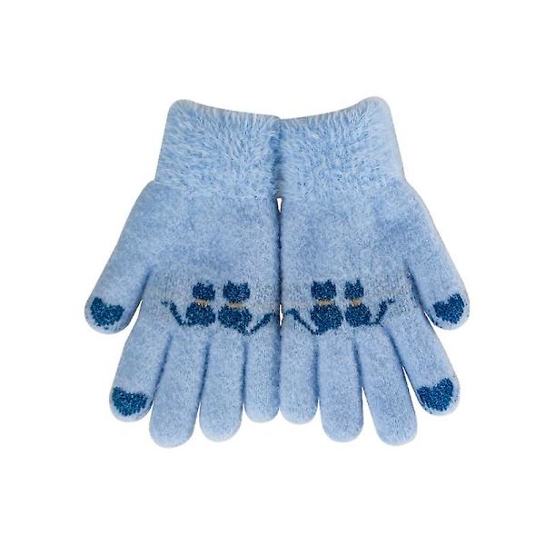 Vinterhansker, varme hansker, blå Blue