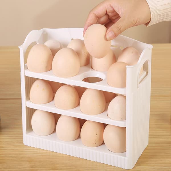 【BQ】Eggbeholder med stor kapasitet – 24 egg med skyveskuffer Green