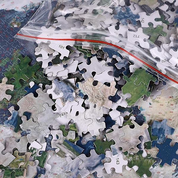 1000 bitar Runda pussel Diy Space Moon Earth Circular Puzzles