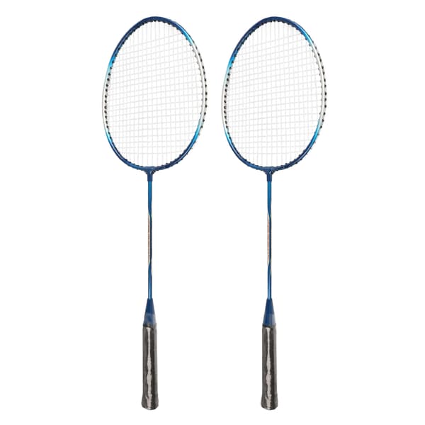 Badmintonracketset av järnlegering 2 stycken för barn och vuxna Blå