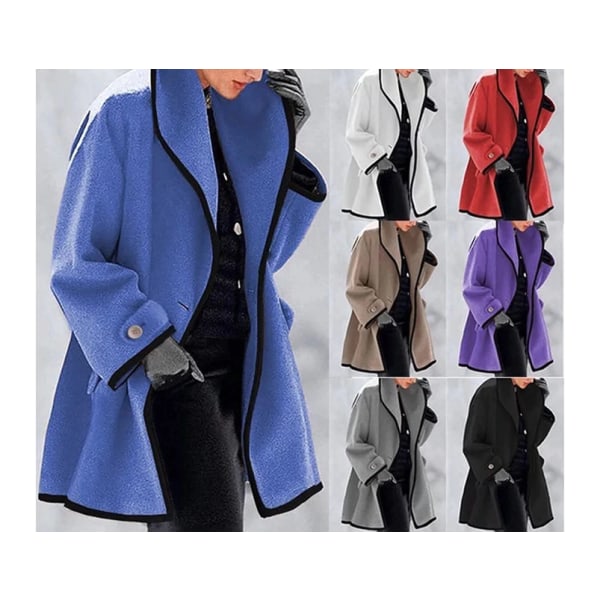 Naisten takki tavallinen talvi hupulla lämmin keskipitkä takki-Khaki-vaihtoehto koko S