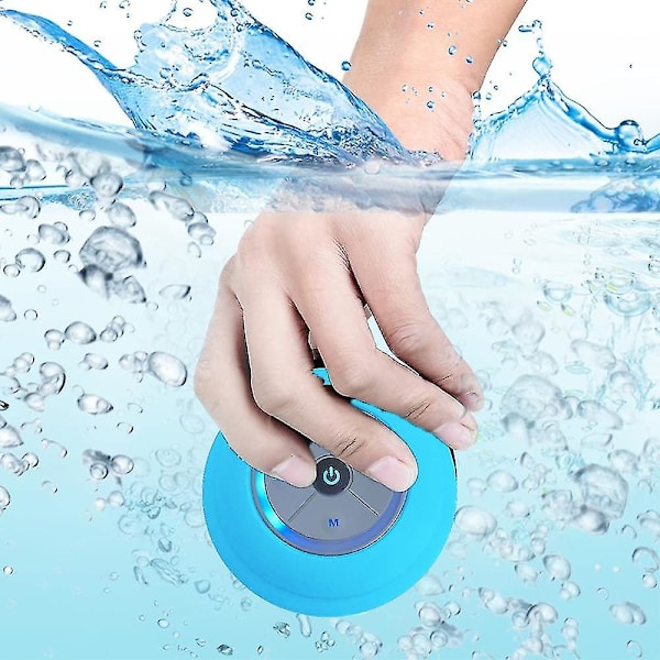 Vattentät Bluetooth Led Dusch Högtalare Fm Radio Tf Kortläsare
