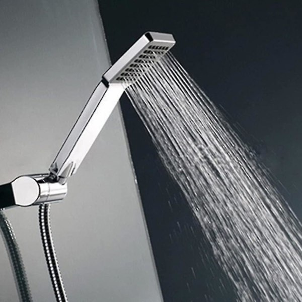 Høytrykks firkantet dusjhode, regntype, universell, vannsparer for bad, enkel å bruke