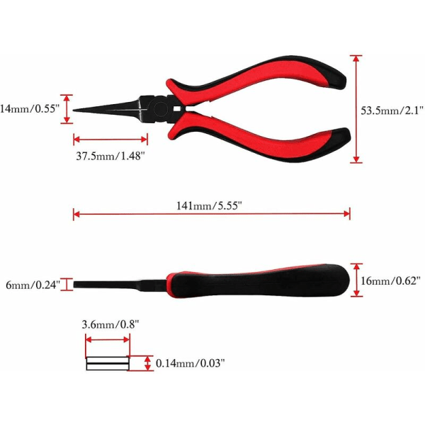 ny stil High quality needle nose round nose pliers cutting pliers multifunctional belt spring handmade jewelry small pliers