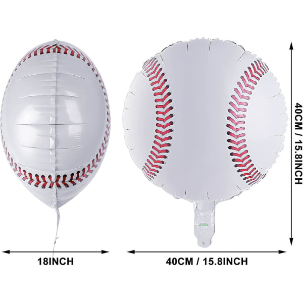 6 st 18 tums ballonger Festtillbehör Ball form aluminiumfolie ballonger fotboll color 3