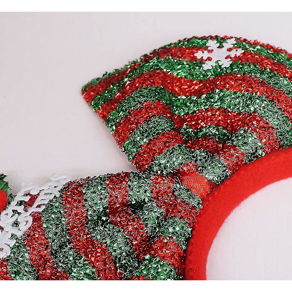 Hiusvanne Xmas Hiusasusteet Päähineet Värikäs rusetti Pääpanta Joulujuhlatarvikkeet Lahjat