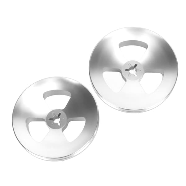 1 par 1/4 tomme NAB-nav optisk akseladapter aluminium poleret base spole til spole båndåbner til Studer ReVox til DENON sølv