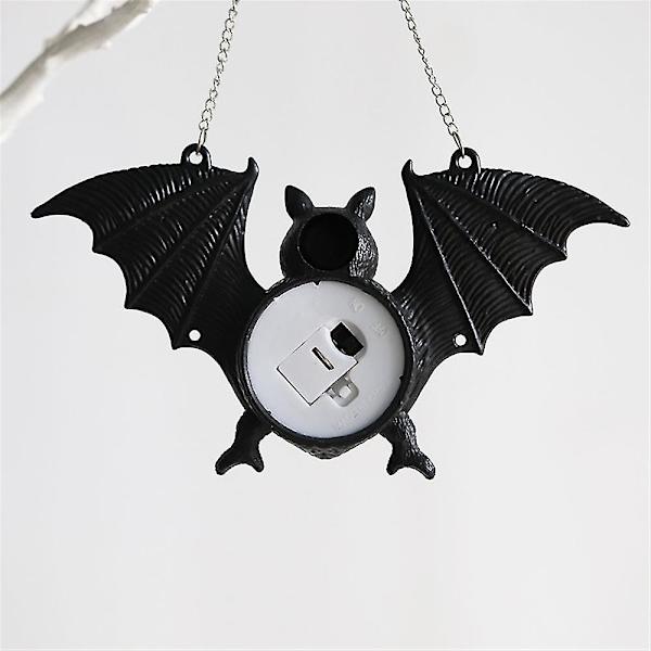 Halloween flaggermus lys 7 farger gradient med kjede hengende anheng for hjemmeinnredning
