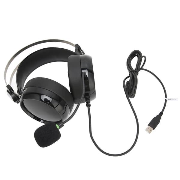 Eksamen Headset USB Hovedmonteret Støjreduktion Computer Eksamen Headset med Lydkort