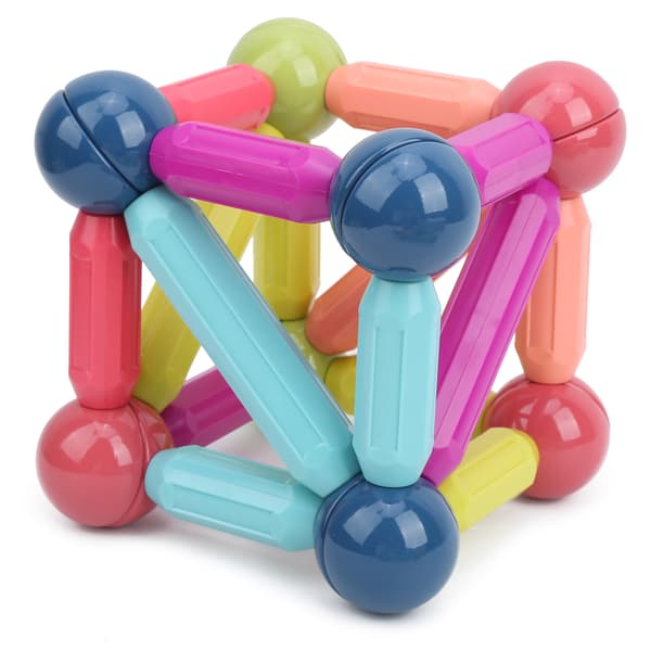 Magnetiska Byggklossar DIY Pedagogisk Leksak 64 st