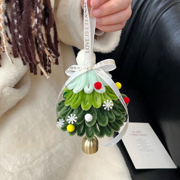 DIY Grön Piperträd Julgransprydnad Set – Väskberlock/Present till Partner eller Vän