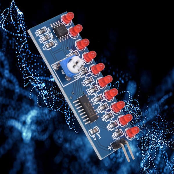 2 stk. NE555+CD4017 LED Chaser Vannflytende Lysmodul DIY Kit Elektronisk Krets