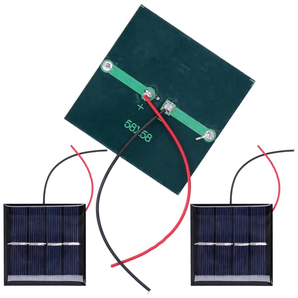 3 stk. 2V 0,45W Mini solcellepanel Mikro kablet polysilisium for DIY-batteri