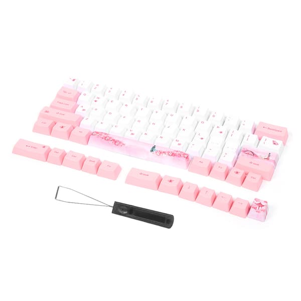 Cute Girl-Pattern Sublimation PBT Keycaps for Mechanical Keyboard (73 PCs)