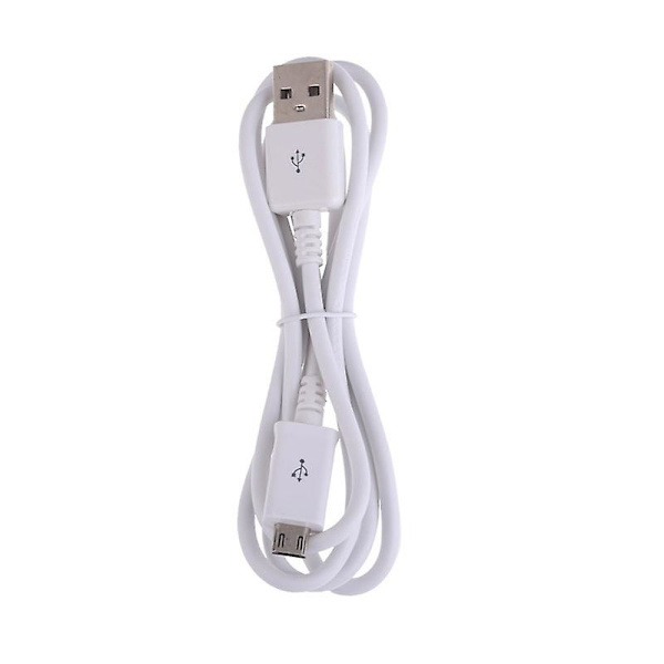 Ny 1M Micro USB Snabbladdningshastighet PVC Material Data Sync Laddningskabel för Samsung Galaxy S2 S3 S4 White