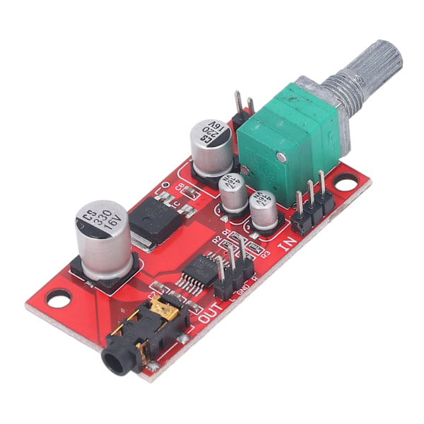 Mini hodetelefonforsterkermodul med 3,5 mm grensesnitt øretelefonforforsterkerkort DC 3‑12V MAX4410