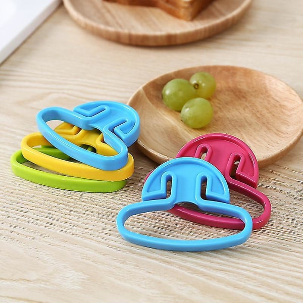 Bärbar påse Verktyg Plastpåse Handtag Spänne Grönsaksbärare (blå) 2 stycken blue