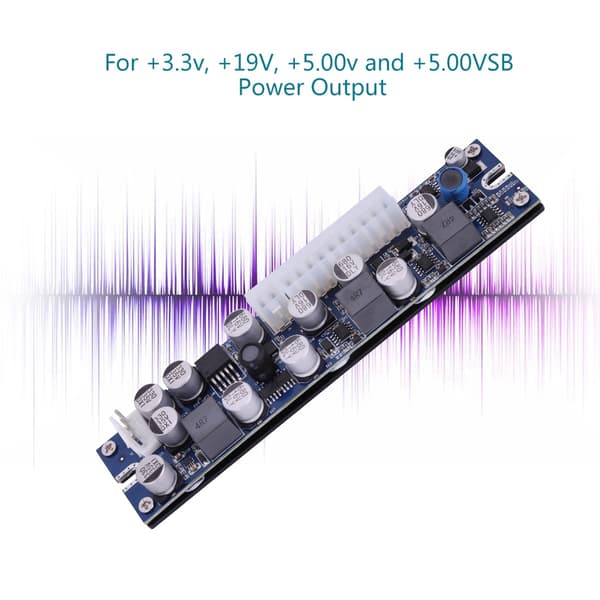 LD-200W 19V DC Input Pin Power Module - Effektiv DC-ATX strømforsyning til computer