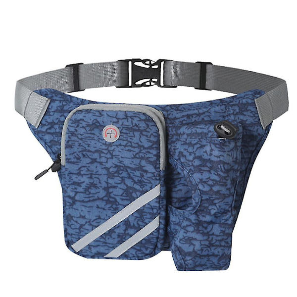 Utomhussport Jogging Cykling Vattenflaska Bältesväska Unisex vattentät midjeväska Blue