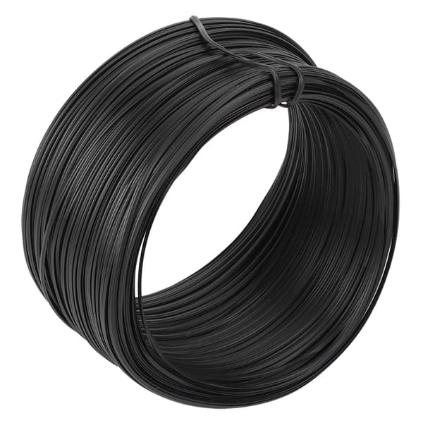 Galvaniseret jerntrådsbinder, håndlavet, til drueranker, sort, 0,55 mm, 100 meter