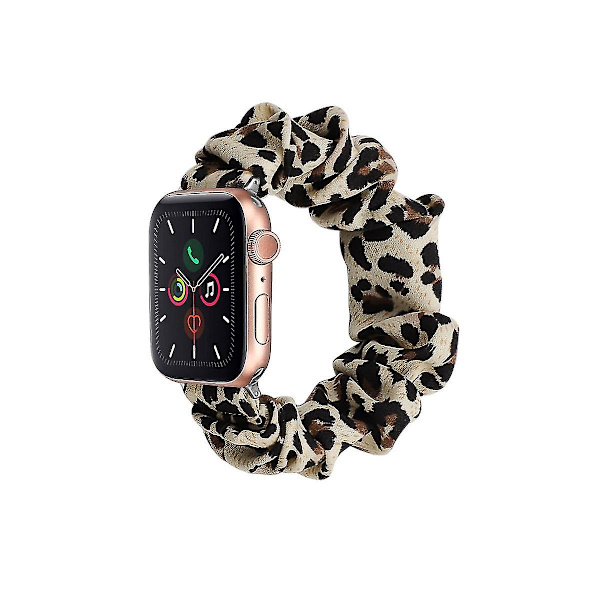 Elastiskt klockband i watch Gul Leopard S/38