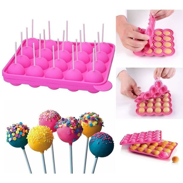 Silikon Lollipops Stick Mould Muffins för att göra Lollipop Candy