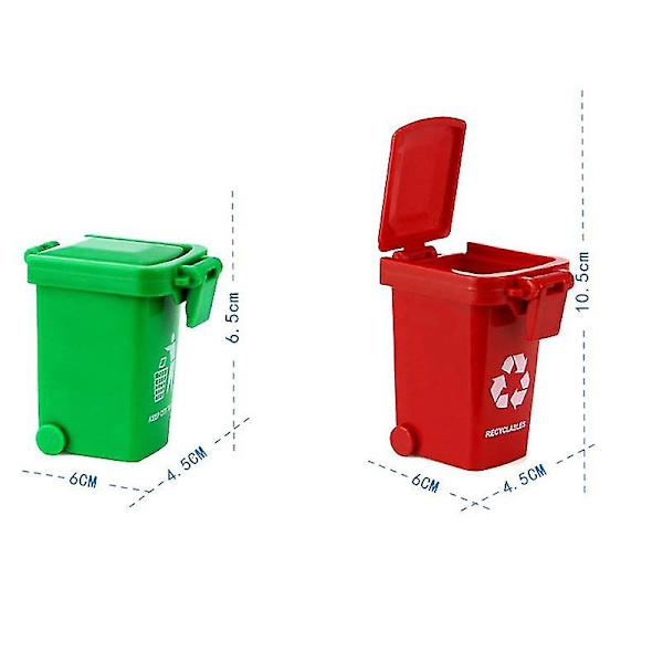 Hhcx-toy Vehicles Garbage Truck&#39;s Trash Cans, 3 Pack Toy Garbage Truck Replacement Parts, Simulated Trash Can