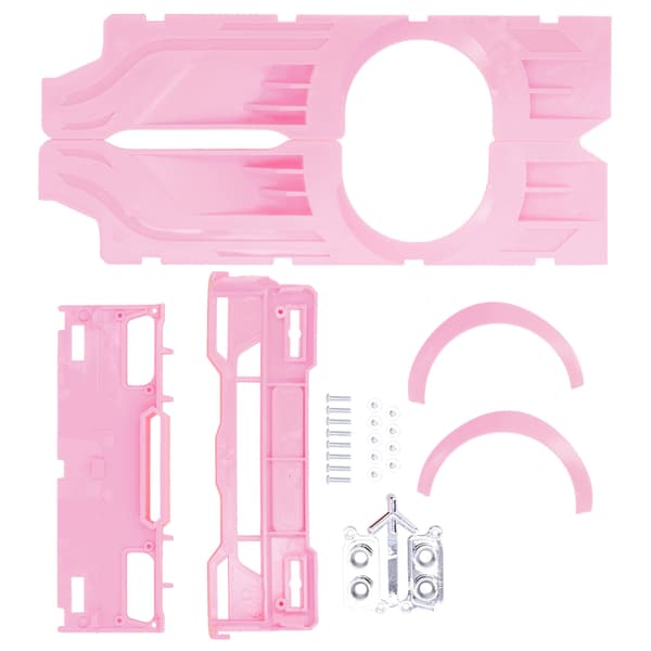 RC Bred Karosseri Plastmodifikasjonssett for WPL D12 Lastebil Rosa