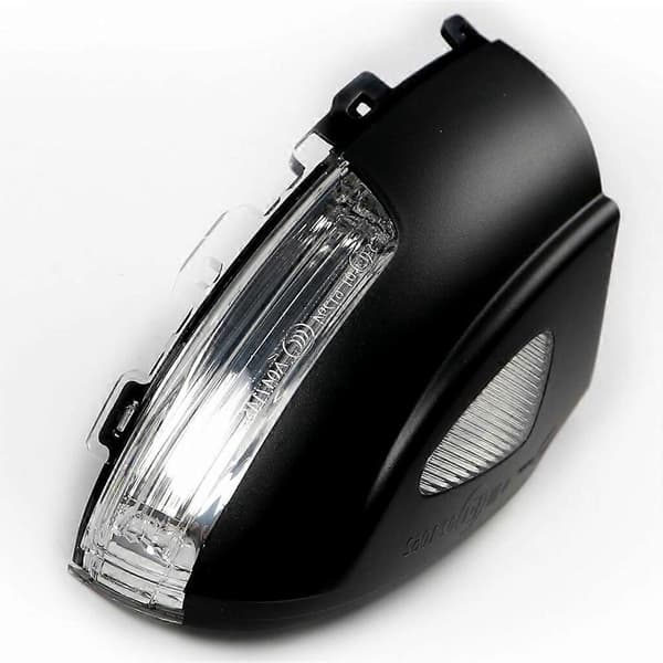 Bil LED Bakspejlslampe Blinklysindikator til Skoda Yeti 2009-2013 Bil-Styling med Puddle Light Black