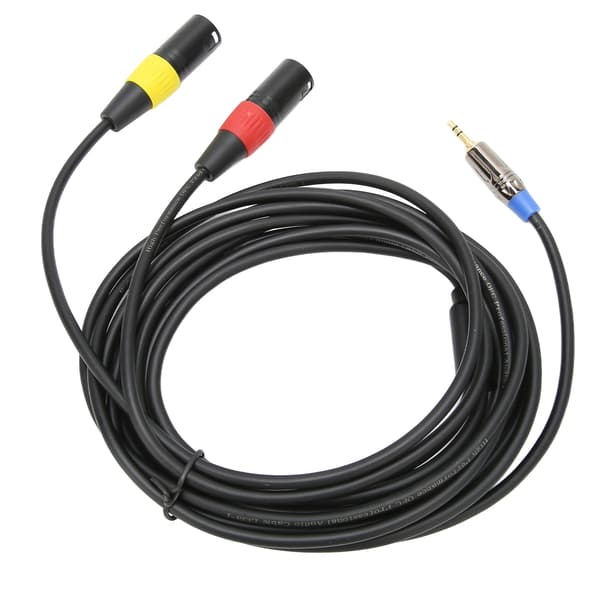 1/8 tommer til XLR Kabel Professionel 3,5 mm til Dobbelt Han XLR Adapter til iPhone PC Laptop 3m/9,8ft