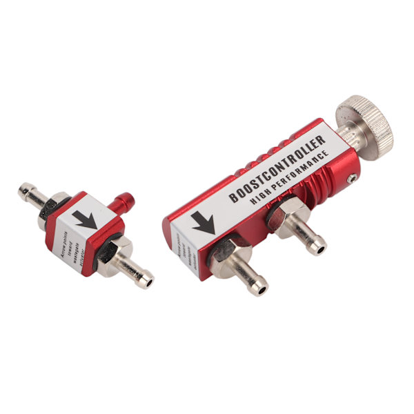 Manuel Turbo Boost Controller Kit Aluminiumlegering 1‑30PSI Justerbar Universal Pasform Rød