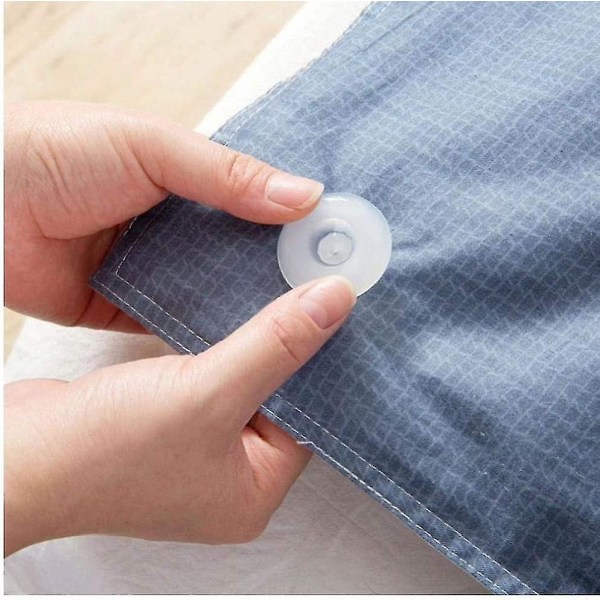 Jinxiu Hushållssäng Cover Clips Plast Fästklämmor Fästelement Sovrum Sängkläder Täcken Fästhållare Grippertranslucent4st