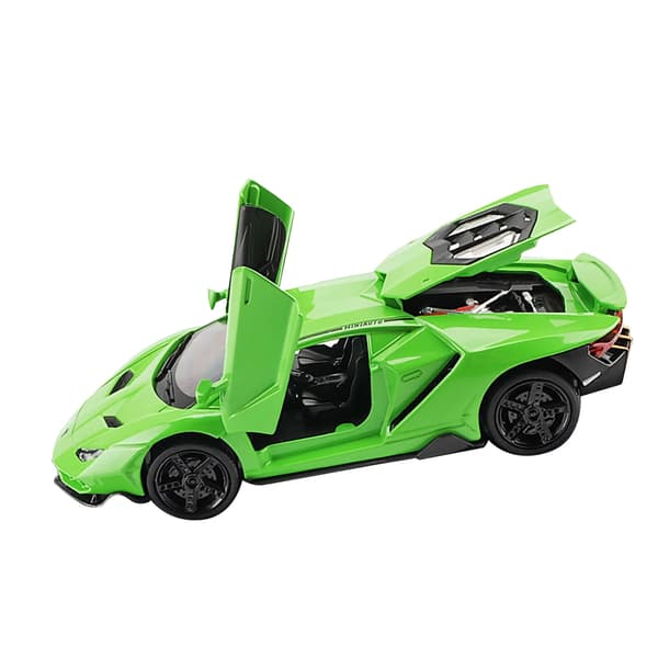 1:32 Skala Legering Die-Cast Modelbil Legering Træk Tilbage Legetøjsbil til Børn Børnegave Fødselsdag Grøn 3224A