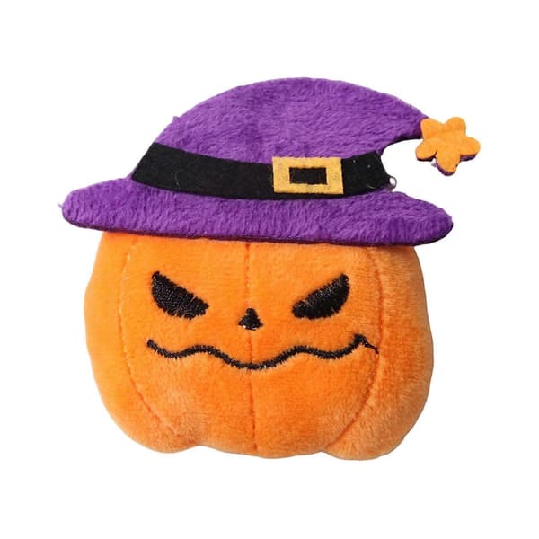 【BQ】Halloween Plys Kattelegetøj – Spøgelse, Flagermus & Græskar – til Festlig Sjov B