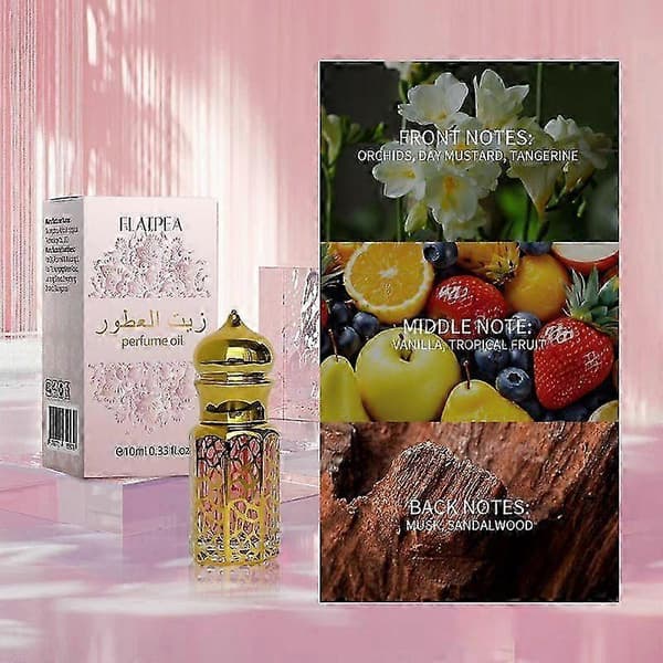 【BQ】Arabisk Roll-on Parfume, Mandarin Appelsin Duft, Bærbar Parfume 10ml