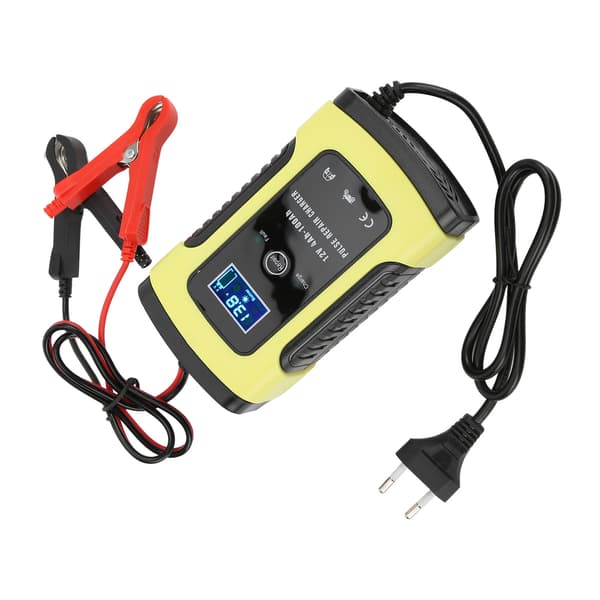 Universal 12V 6A digital bilbatterilader til motorcykelkøretøjer