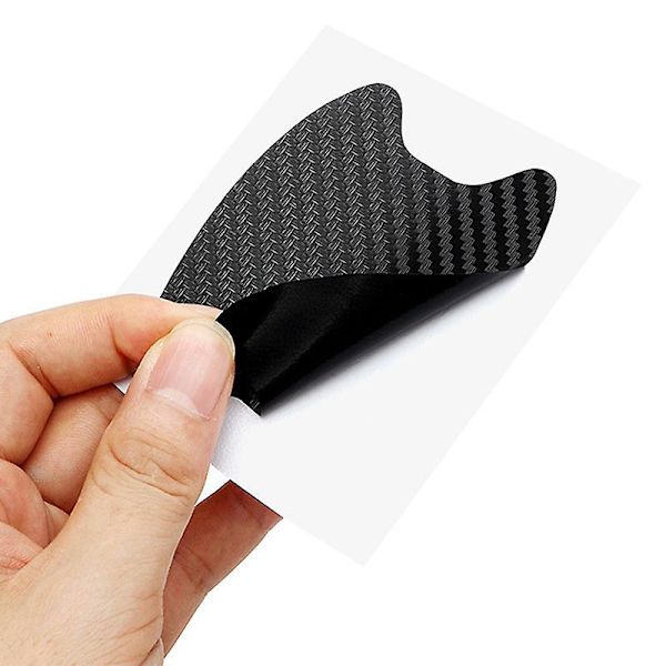 Autotarrat naarmuuntumattomat auton ovenkahvat hiilikuitua suojaavat autot kahvan suojakalvot muotoilu ulkoa tarvikkeet 4PC Black