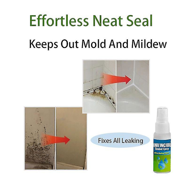 30ml Invincible Sealant Spray För vägg/vask/rör/tak Multifunktionell Quick Sealant Fix Hemväggar 3pcs