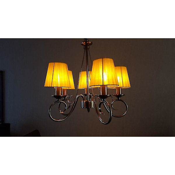 12 cm modern spetshängande lampskärm kall vit färg cool white color