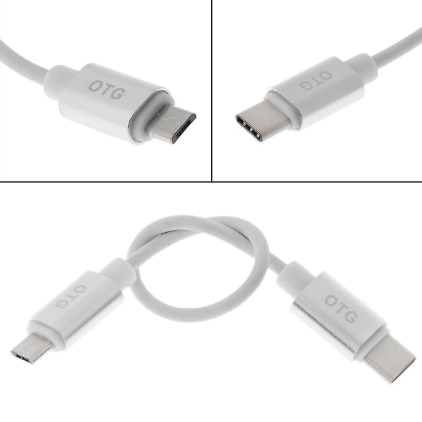 USB 3.1 Type C Uros-Micro USB Uros Synkronointi Otg Lataus Tiedonsiirtokaapeli