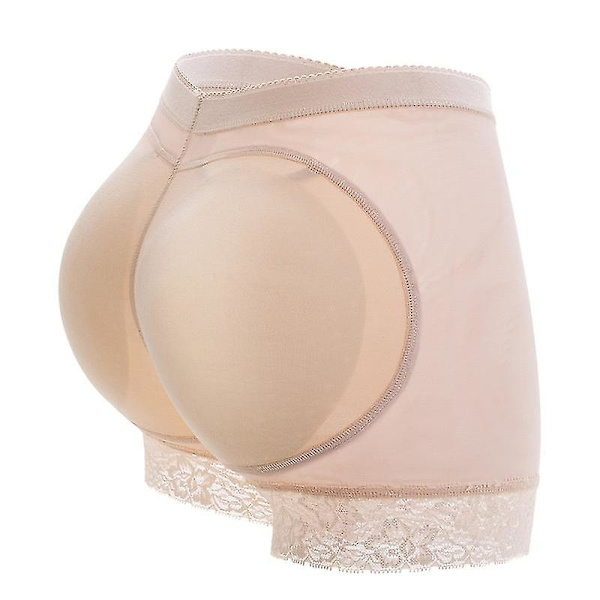 Naisten korkeavyötäröinen pitsi Hip Lifter Shapewear S Beige S Beige