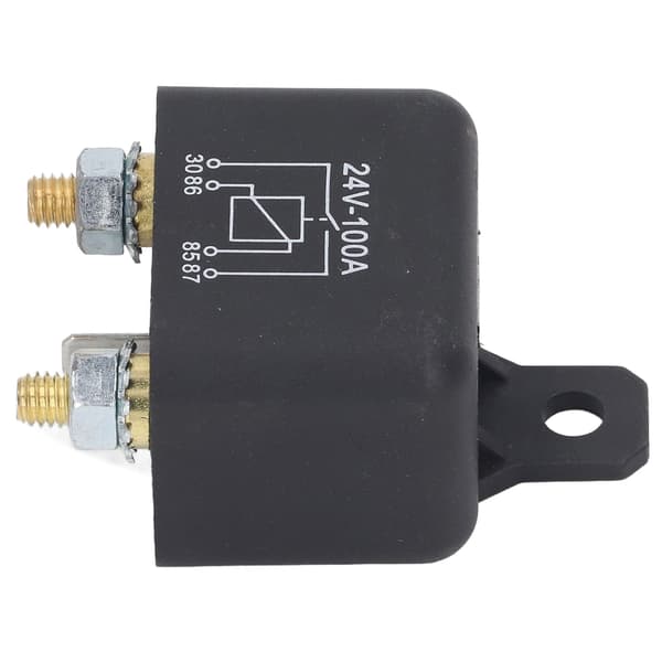 Starter Solenoid 100A 4-benet messing spole høj effekt PC-hus plæneklipper relæ automobil DC24V