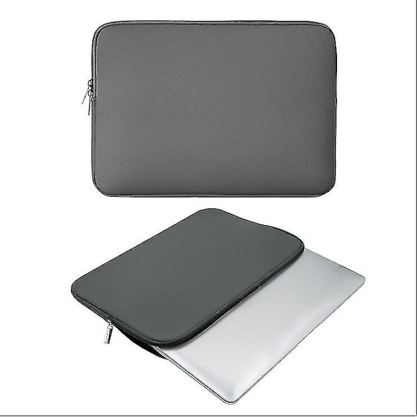 Bärbar bärbar datorfodral Skyddsfodral Laptopfodral Vattentät grå Gray