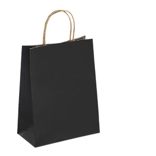 10 stycken presentpåsar,papperspåsar med handtag,papperspåsar för julbröllopsfödelsedagsfest Stor (25 12 33cm)