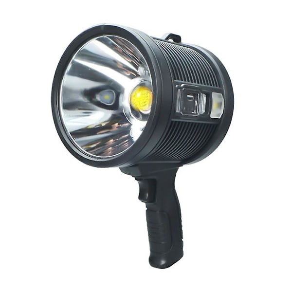 【BQ】LED Flashlight 200000Lm Super Bright Spotlight Rechargeable Handheld